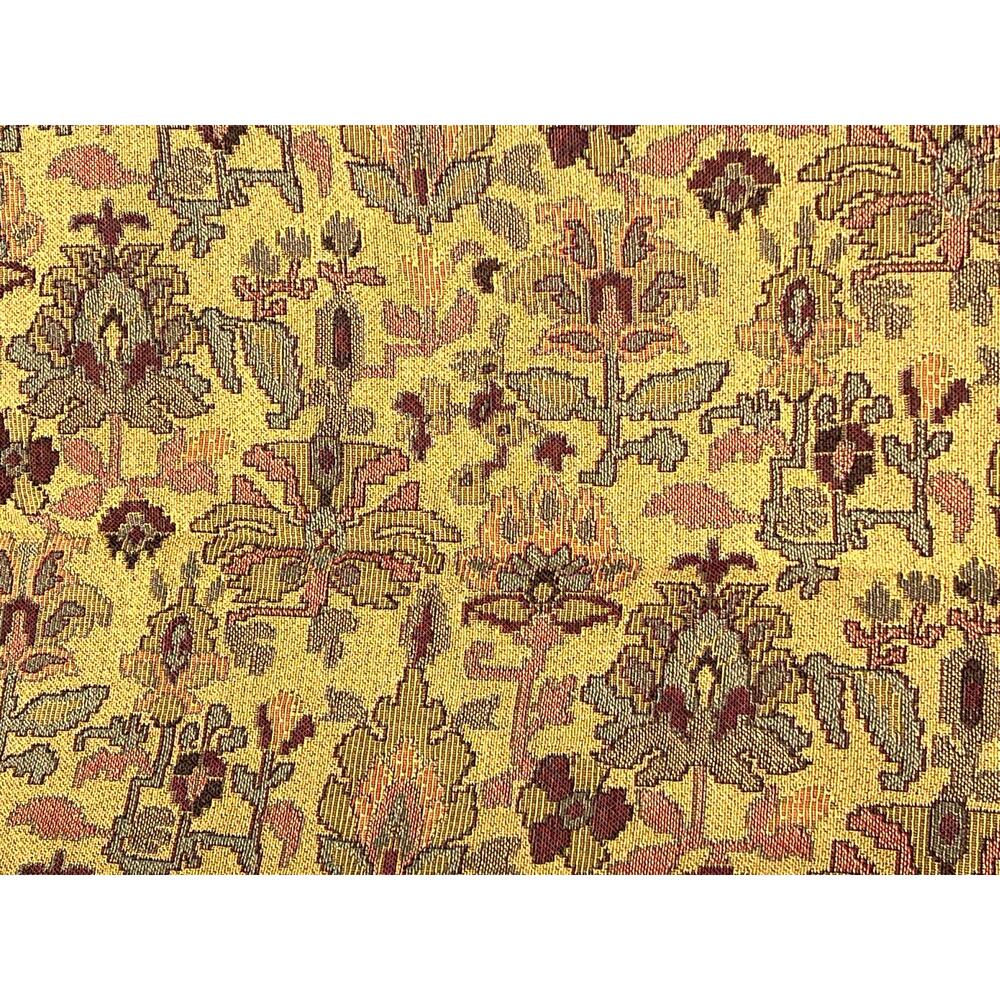 Vintage Tapestry Upholstery Fabric 72x54" Reversible Jacquard Brocade
